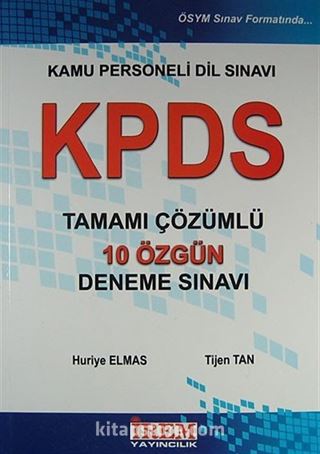 KPDS Tamamı Çözümlü 10 Özgün Deneme Sınavı