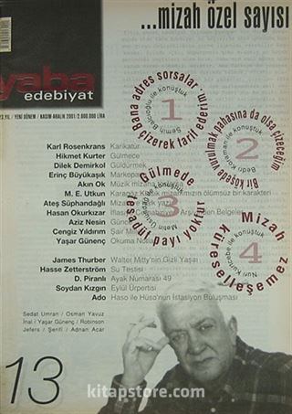 Yaba Edebiyat Sayı:13 Kasım-Aralık 2001
