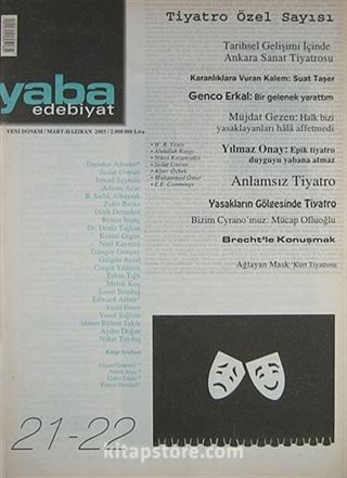 Yaba Edebiyat Sayı:21/22 Mart-Haziran 2003