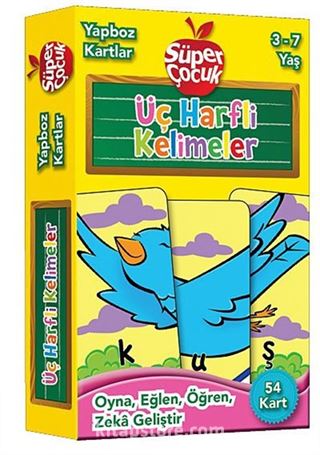 Yapboz Kartlar - Üç Harfli Kelimeler
