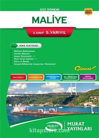 Maliye 3. Sınıf 5. Yarıyıl