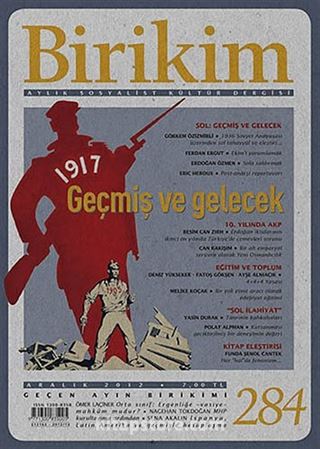 Birikim / Sayı:284 Yıl: 2012 / Aylık Sosyalist Kültür Dergisi