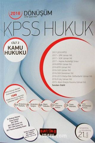 Dönüşüm KPSS Hukuk - Kamu Hukuku Cilt 2