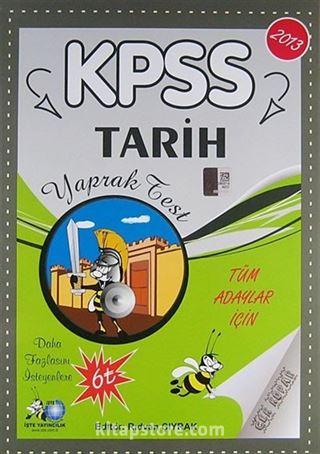 2013 KPSS Tarih Yaprak Test / Tüm Adaylar İçin