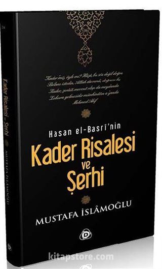 Kader Risalesi ve Şerhi (Ciltli) Hasan El-Basri