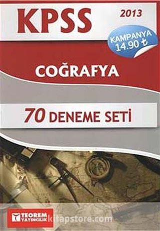 2013 KPSS Coğrafya 70 Deneme Seti
