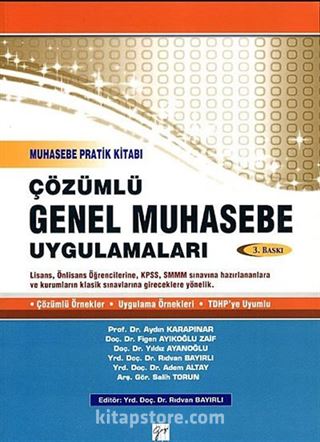 Çözümlü Genel Muhasebe Uygulamaları