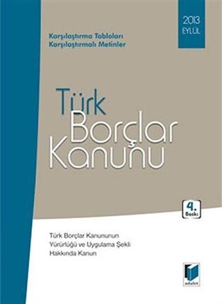 Türk Borçlar Kanunu 2013