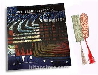 Bedri Rahmi Eyüboğlu + Bambu Ayraç Motifli Baskı - Selçuklu Yıldızı + Bambu Ayraç Motifli Baskı - Turkuaz Lale