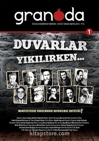 Granada İki Aylık Edebiyat Dergisi Sayı:1 Nisan-Mayıs 2013