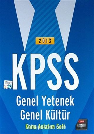 2013 KPSS Genel Yetenek Genel Kültür Konu Anlatım Seti