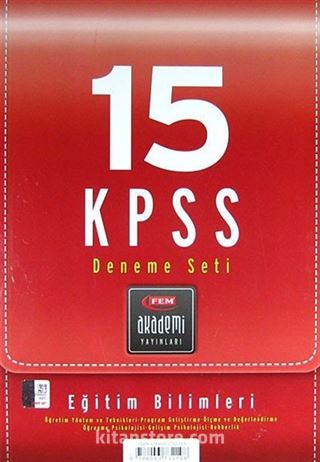 15 KPSS Deneme Seti / Eğitim Bilimleri