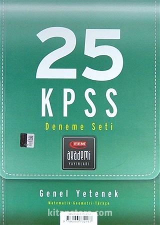 25 KPSS Deneme Seti Genel Yetenek / Matematik-Geometri-Türkçe