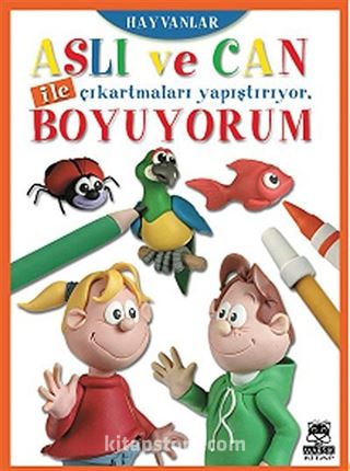 Aslı ve Can ile Çıkartmaları Yapıştırıyor, Boyuyorum - Hayvanlar