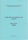 Türk Dili Araştırmaları Yıllığı Belleten 1998 / 2