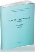 Türk Dili Araştırmaları Yıllığı Belleten 1999 / 1-2