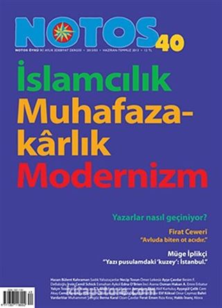 Notos Öykü İki Aylık Edebiyat Dergisi Haziran - Temmuz Sayı:40
