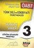 ÖABT Türk Dili ve Edebiyatı Öğretmenliği 3 Deneme Sınavı