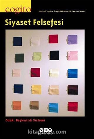 Cogito 74 Üç Aylık Düşünce Dergisi Yaz 2013 Siyaset Felsefesi