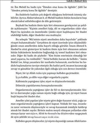 Sahihi Buhari'den Sohbetler ve Nasihatler