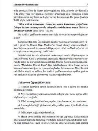 Sahihi Buhari'den Sohbetler ve Nasihatler