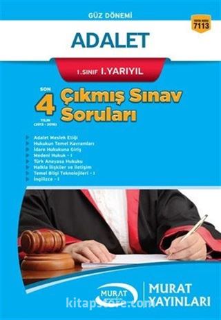 Adalet 1. Sınıf 1. Yarıyıl Çıkmış Sınav Soruları
