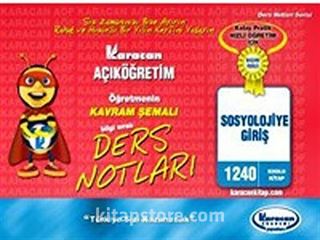1.Sınıf Sosyolojiye Giriş Kavram Şemalı Ders Notları (Kod:1240)