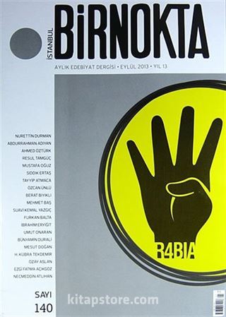 Bir Nokta / Aylık Edebiyat Dergisi / Yıl: 13 / Sayı:140 Eylül 2013
