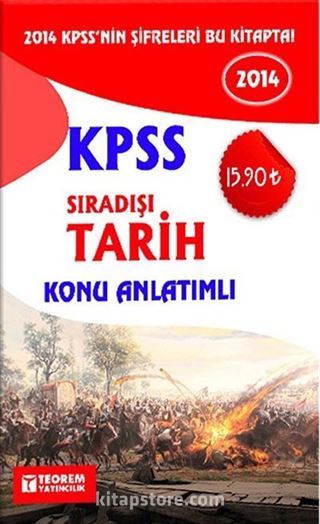 2014 KPSS Sıradışı Tarih Konu Anlatımlı