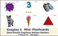 Cosplay 1 Mini Flashcards - Okul Öncesi İngilizce Mini Kelime Kartları (78 adet) (7x9,5)