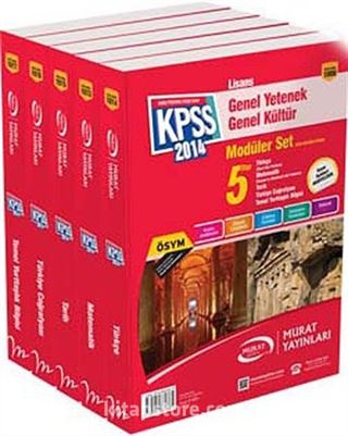 2014 KPSS Genel Kültür Genel Yetenek Modüler Set (5 Kitap)