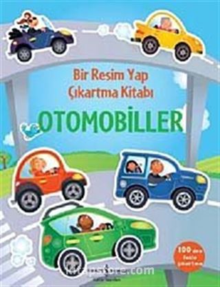 Bir Resim Yap Çıkartma Kitabı - Otomobiller