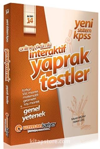2014 Yeni Sistem KPSS Genel Yetenek Online Çözümlü İnteraktif Yaprak Testler