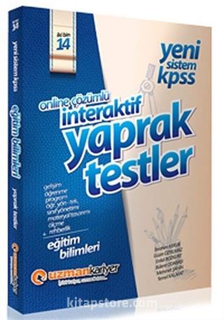 2014 Yeni Sistem KPSS Eğitim Bilimleri Online Çözümlü İnteraktif Yaprak Testler