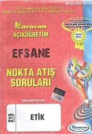 AÖF Efsane Nokta Atış Soruları Etik (Kod:215)