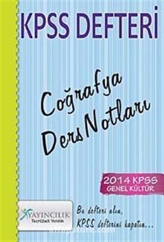 2014 KPSS Defteri Coğrafya Ders Notlar