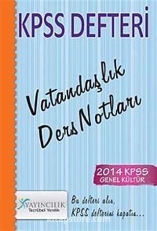 2014 KPSS Defteri Vatandaşlık Ders Notları