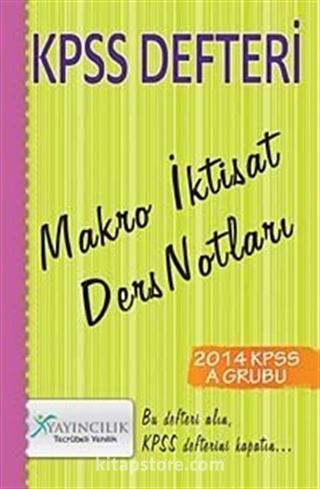 2014 KPSS Defteri Makro İktisat Ders Notları
