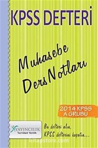 2014 KPSS Defteri Muhasebe Ders Notları