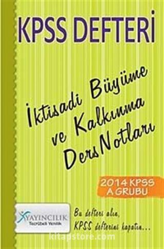 2014 KPSS Defteri İktisadi Büyüme ve Kalkınma Ders Notları