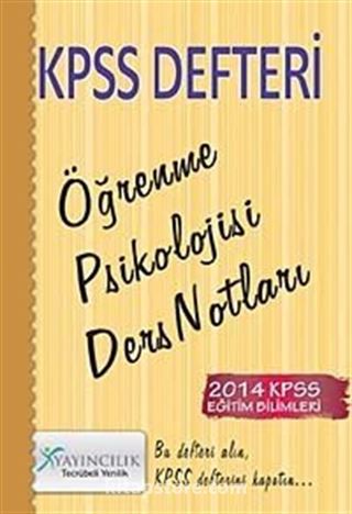 2014 KPSS Defteri Öğrenme Psikolojisi Ders Notları