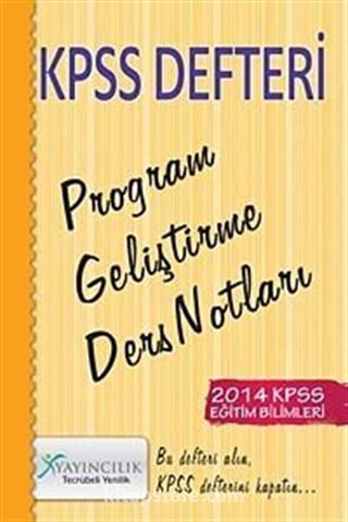 2014 KPSS Defteri Program Geliştirme Ders Notları