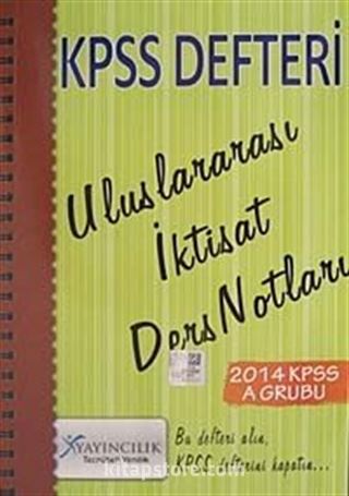 2014 KPSS Defteri Uluslararası İktisat Ders Notları