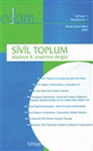 Sivil Toplum Düşünce ve Araştırma Dergisi Sayı:1