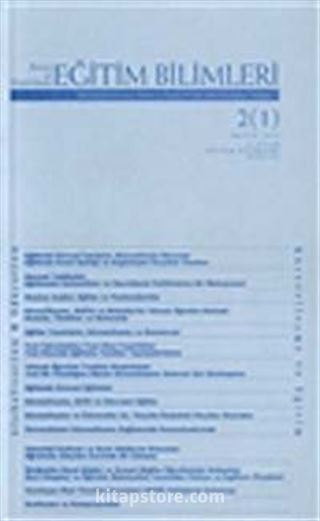Kuram ve Uygulamada Eğitim Bilimleri Dergisi (2/1 Mayıs 2002)