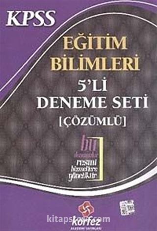 KPSS Eğitim Bilimleri 5'li Deneme Seti (Çözümlü)