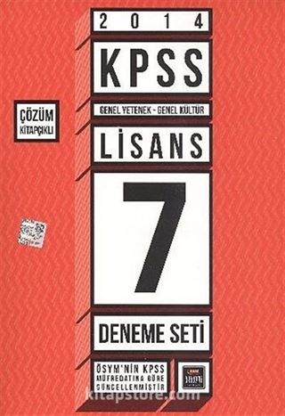 2014 KPSS Genel Yetenek-Genel Kültür Lisans 7 Deneme Seti