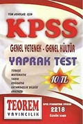 KPSS Genel Yetenek-Genel Kültür Yaprak Test Tüm Adaylar İçin