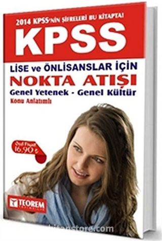 2014 KPSS Lise ve Önlisanslar İçin Nokta Atışı Genel Yetenek-Genel Kültür Konu Anlatımlı