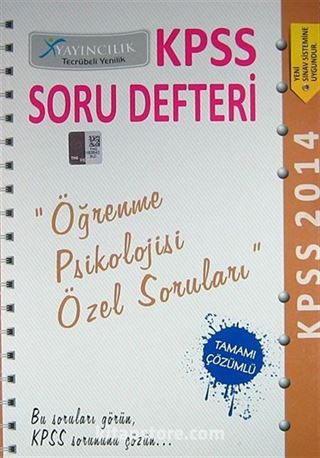 Öğrenme Psikolojisi Özel Soruları / 2014 KPSS Soru Defteri Eğitim Bilimleri